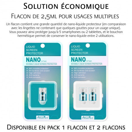Nano Liquide protecteur d’écran universel - Atouchbo® [flacon de 2,5ml] 