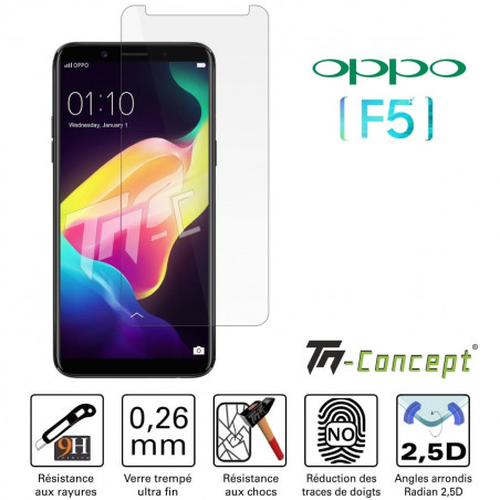 Oppo F5 - Verre trempé TM Concept® - Gamme Crystal