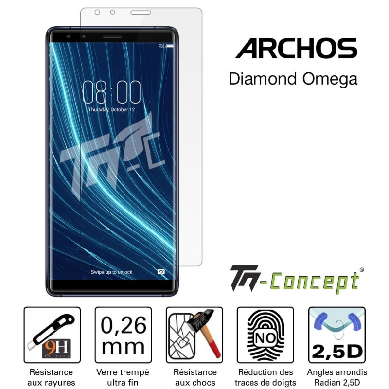 Archos Diamond Omega - Verre trempé TM Concept® - Gamme Crystal