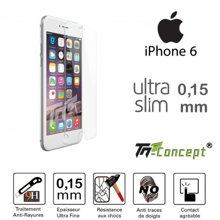 Apple Iphone 6 / 6S - Vitre de Protection Ultra Slim 0,15 mm - TM Concept®