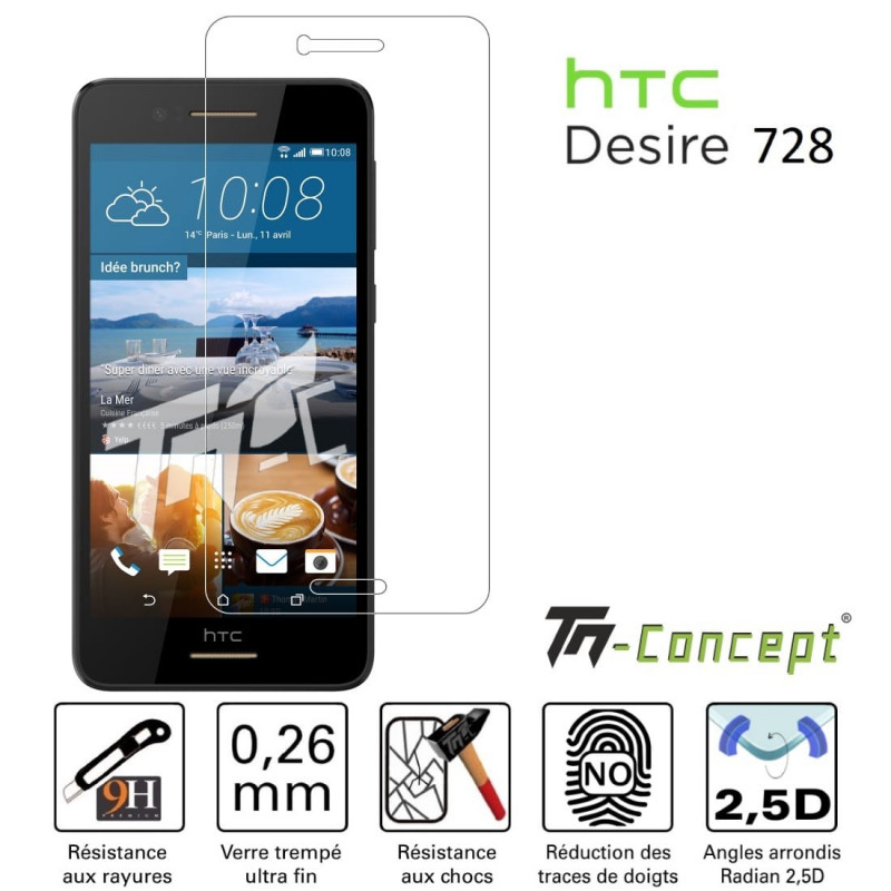HTC Desire 728 - Verre trempé TM Concept® - Gamme Crystal