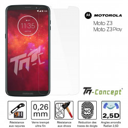 Motorola Moto Z3 / Z3 Play - Verre trempé TM Concept® - Gamme Crystal