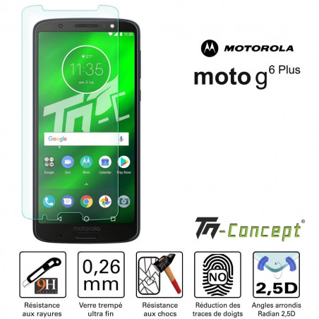 Motorola Moto G6 Plus - Verre trempé TM Concept® - Gamme Crystal