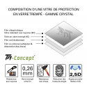 Samsung Galaxy Alpha - Vitre de Protection Crystal - TM Concept®