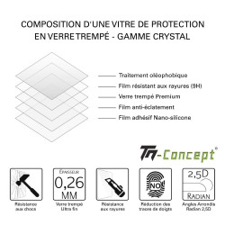 Crosscall Trekker M1 - Verre trempé TM Concept® - Gamme Crystal