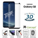 Samsung Galaxy S8 - Verre trempé incurvé 3D Silicone - TM-Concept®