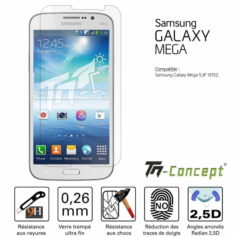 Samsung Galaxy Mega 5.8 - Verre trempé TM Concept® - Gamme Crystal