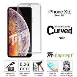 Apple iPhone XS - Vitre de Protection 3D Curved - TM Concept® - image principale - Blanc