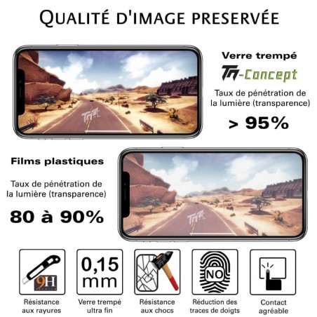 Apple iPhone XS - Verre trempé Ultra Slim 0,15 mm - TM-Concept®