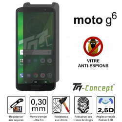 Motorola Moto G6 - Verre trempé Anti-Espions - TM Concept®