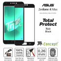 Asus Zenfone 4 Max ZC520KL - Verre trempé intégral avec cadre Noir - TM-Concept®