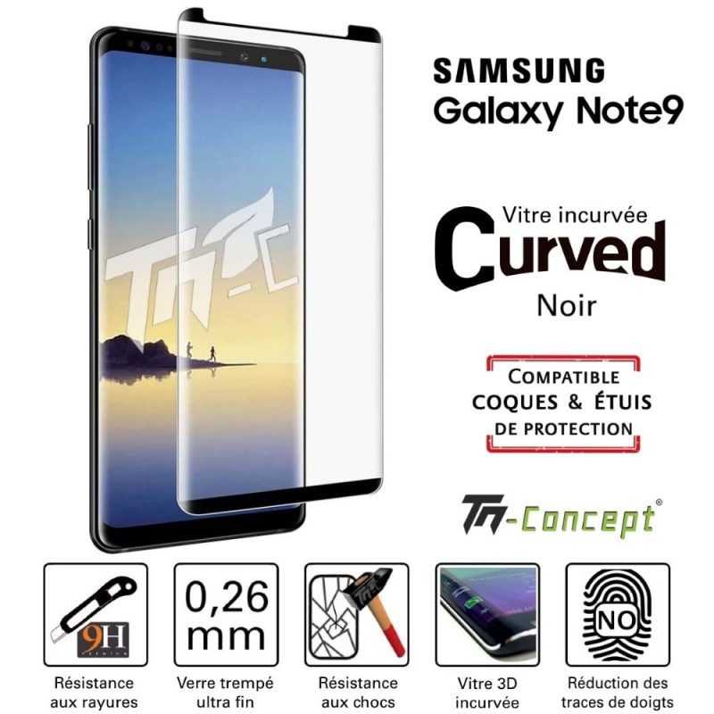 Samsung Galaxy Note 9 - Vitre de Protection 3D Curved - TM Concept®