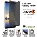 Samsung Galaxy Note 9 - Verre trempé 3D incurvé teinté anti-espion - TM-Concept®