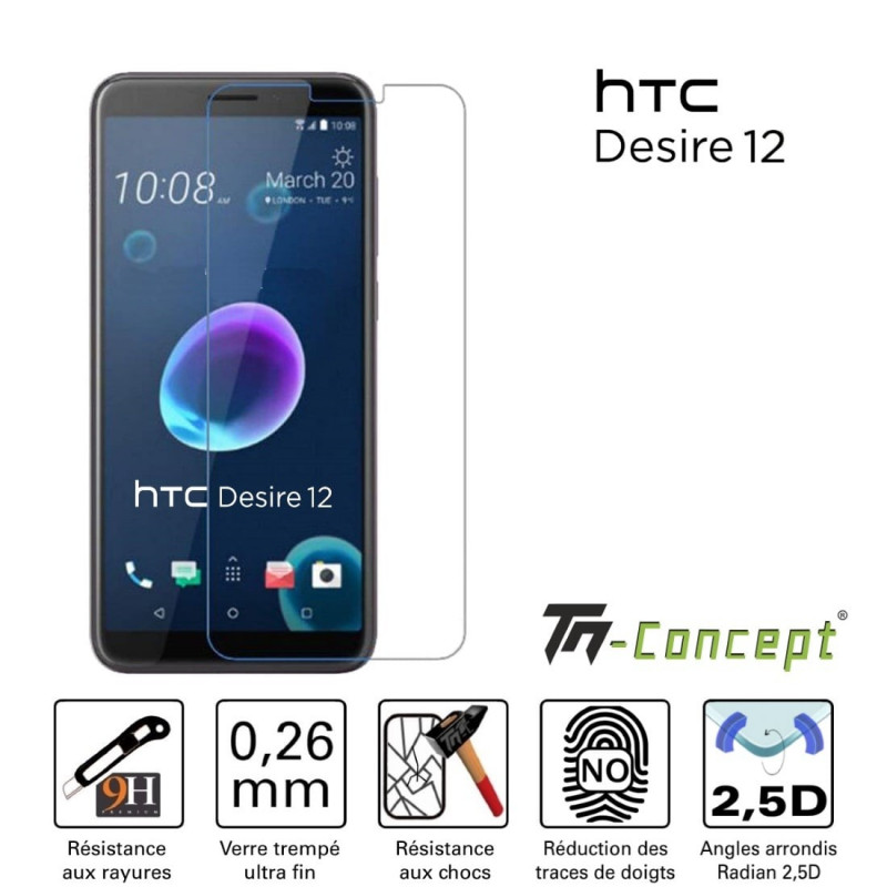 HTC Desire 12 - Verre trempé TM Concept® - Gamme Crystal