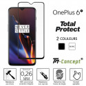 OnePlus 6T - Verre trempé intégral avec cadre - TM-Concept®