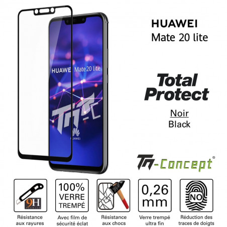 Huawei Mate 20 Lite - Verre trempé intégral avec cadre - TM-Concept®