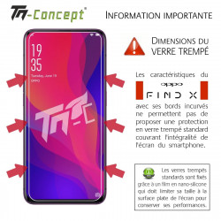 Oppo Find X - Verre trempé TM Concept® - Gamme Crystal