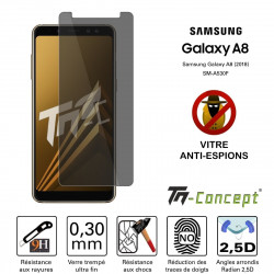 Samsung Galaxy A8 (2018) - Verre trempé Anti-Espions - TM Concept®