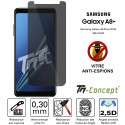 Samsung Galaxy A8+ (2018) - Verre trempé Anti-Espions - TM-Concept®