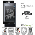 Sony Xperia XZ Premium - Verre trempé intégral avec cadre Noir - TM-Concept®
