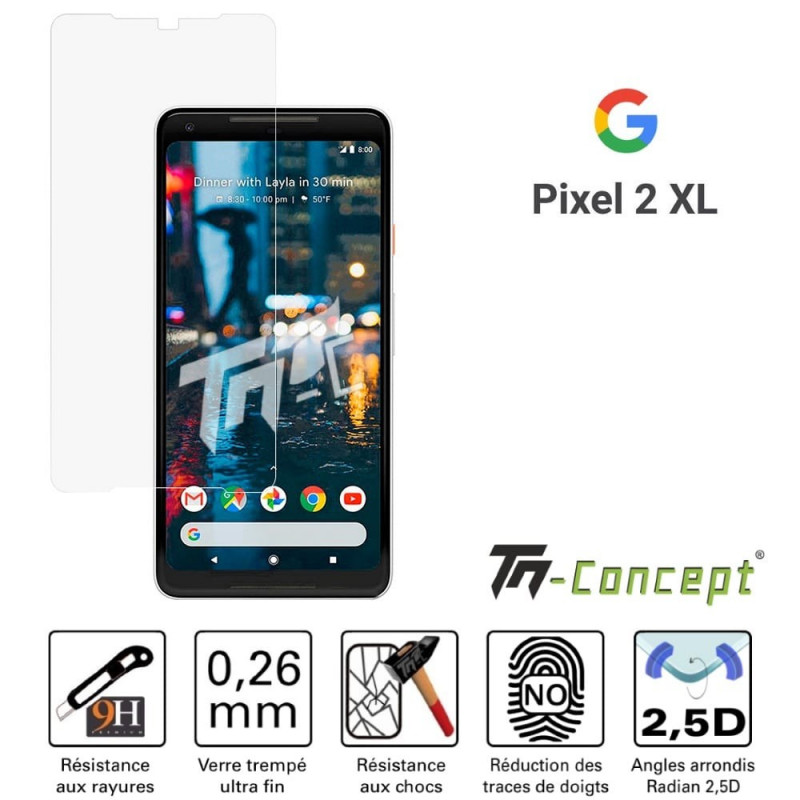 Google Pixel 2 XL - Verre trempé TM Concept® - Gamme Crystal