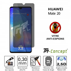 Huawei Mate 20 - Verre trempé Anti-Espions - TM Concept®