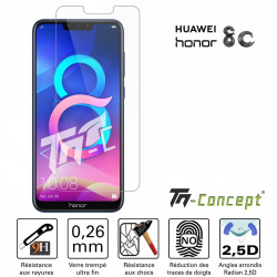 Huawei Honor 8C - Verre trempé TM Concept® - Gamme Crystal