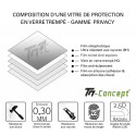 Samsung Galaxy A7 (2018) - Verre trempé Anti-Espions - TM-Concept®