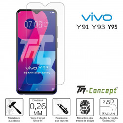 Vivo Y91 / Y93 / Y95 - Verre trempé TM Concept® - Gamme Crystal