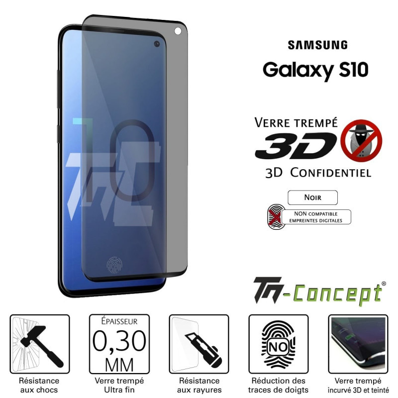 Film de protection Anti-Espion en verre trempé pour Samsung Galaxy