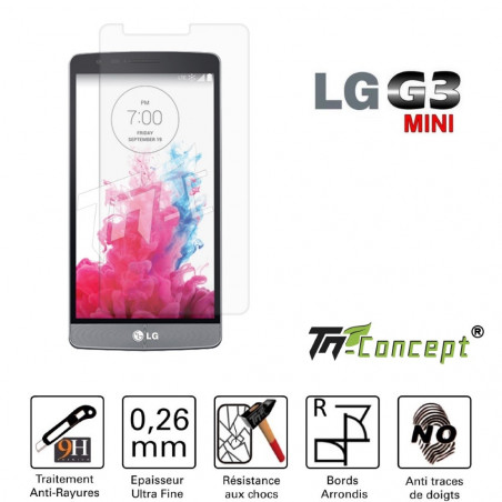 LG G3 Mini - Vitre de Protection Crystal - TM Concept®