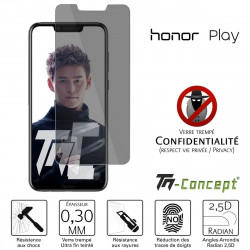 Huawei Honor Play - Verre trempé Anti-Espions - TM Concept®