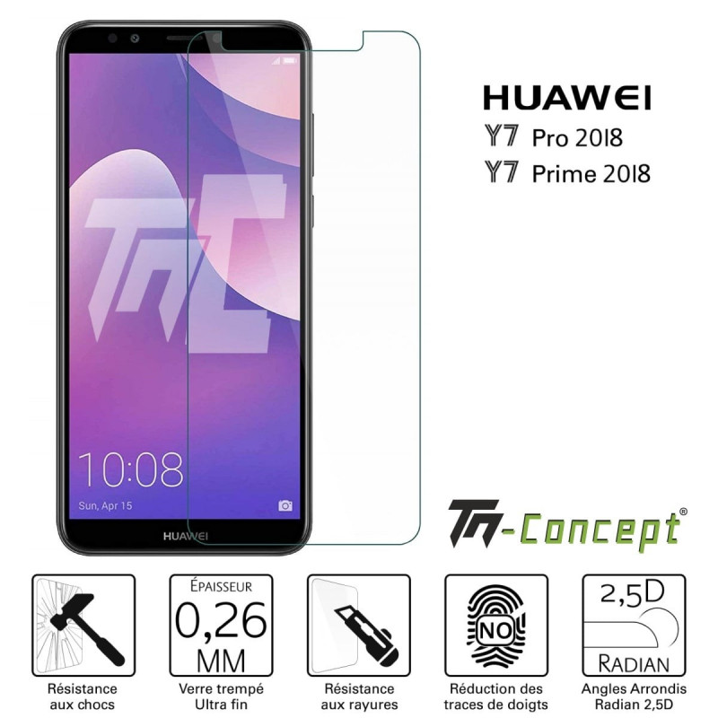 Huawei Y7 Pro 2018 - Verre trempé TM Concept® - Gamme Crystal