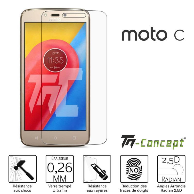 Motorola Moto C - Verre trempé TM Concept® - Gamme Crystal