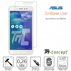 Asus Zenfone Live ZB501KL - Verre trempé TM Concept® - Gamme Crystal