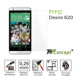 HTC Desire 620 - Vitre de Protection Crystal - TM Concept®
