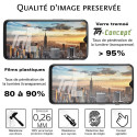 Huawei Honor 10 - Vitre protection intégrale - verre trempé avec cadre Noir - TM Concept®