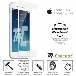 Apple iPhone 6 Plus / 6S Plus - Verre trempé intégral Protect - adhérence 100% nano-silicone - TM Concept®