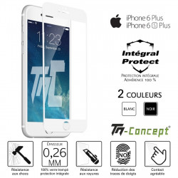 Apple iPhone 6 Plus / 6S Plus - Verre trempé intégral Protect - adhérence 100% nano-silicone - TM Concept®