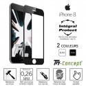 Apple iPhone 8 - Verre trempé intégral Protect - adhérence 100% nano-silicone - TM-Concept®