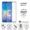 Huawei Mate 20 - Verre trempé intégral Protect Noir - adhérence 100% nano-silicone - TM-Concept®