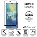Huawei Mate 20X - Verre trempé intégral Protect Noir - adhérence 100% nano-silicone - TM-Concept®
