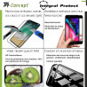 Samsung Galaxy M10 - Verre trempé intégral Protect Noir - adhérence 100% nano-silicone - TM Concept®