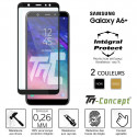 Samsung Galaxy A6 Plus (2018) - Verre trempé intégral Protect - adhérence 100% nano-silicone - TM-Concept®