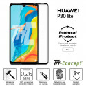 Huawei P30 Lite - Verre trempé intégral Protect Noir - adhérence 100% nano-silicone - TM-Concept®
