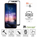 Xiaomi Redmi Note 6 Pro - Verre trempé intégral Protect Noir - adhérence 100% nano-silicone - TM-Concept®