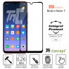 Xiaomi Redmi Note 7 - Verre trempé intégral Protect Noir - adhérence 100% nano-silicone - TM Concept®