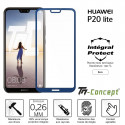 Huawei P20 Lite - Verre trempé intégral Protect - adhérence 100% nano-silicone - TM-Concept®