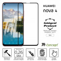 Huawei Nova 4 - Verre trempé intégral Protect Noir - adhérence 100% nano-silicone - TM-Concept®