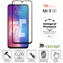 Xiaomi Mi 9 SE - Verre trempé intégral Protect Noir - adhérence 100% nano-silicone - TM-Concept®